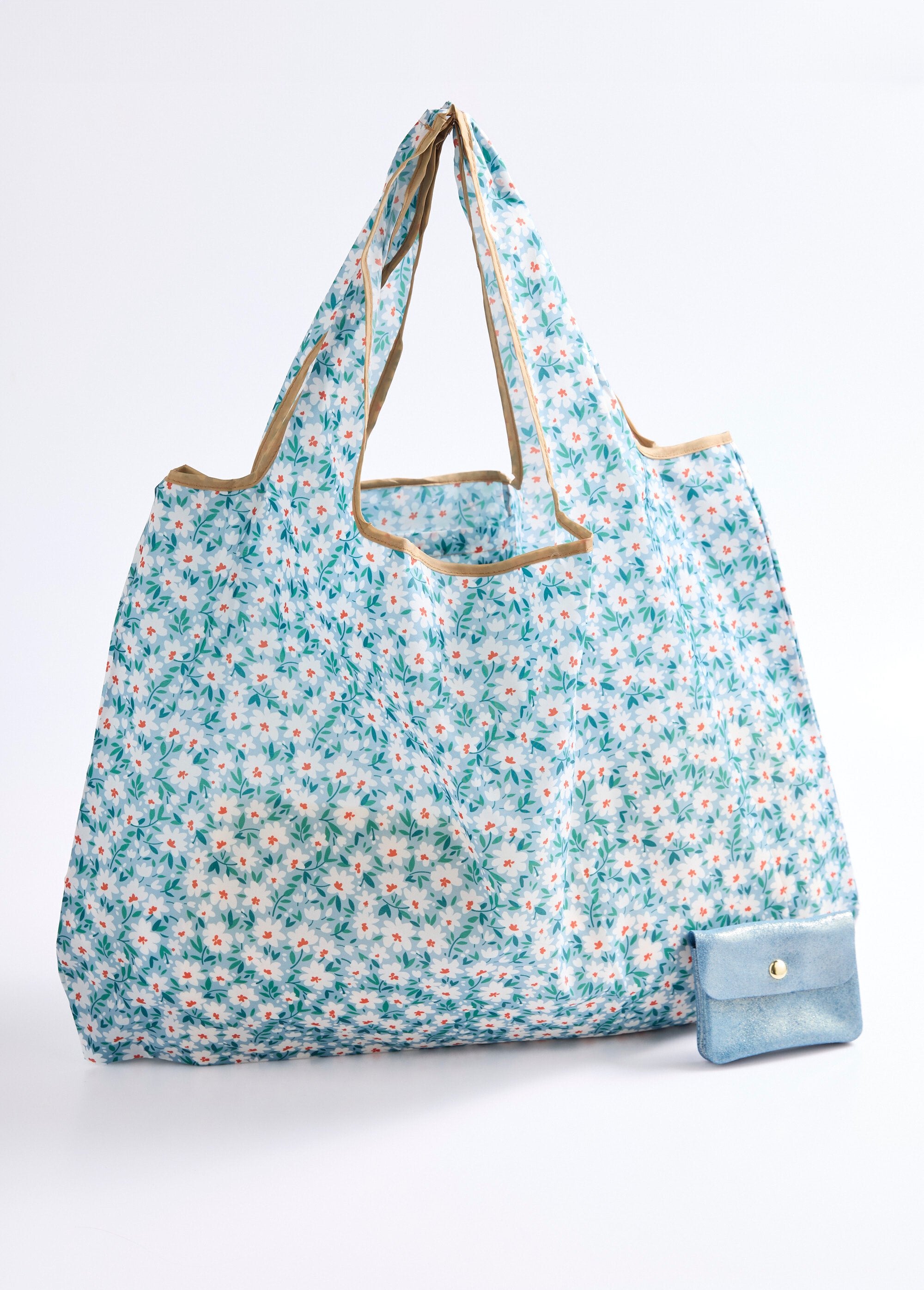 Foldable_shopping_bag,_meadow_pattern_Blue_FA1_slim