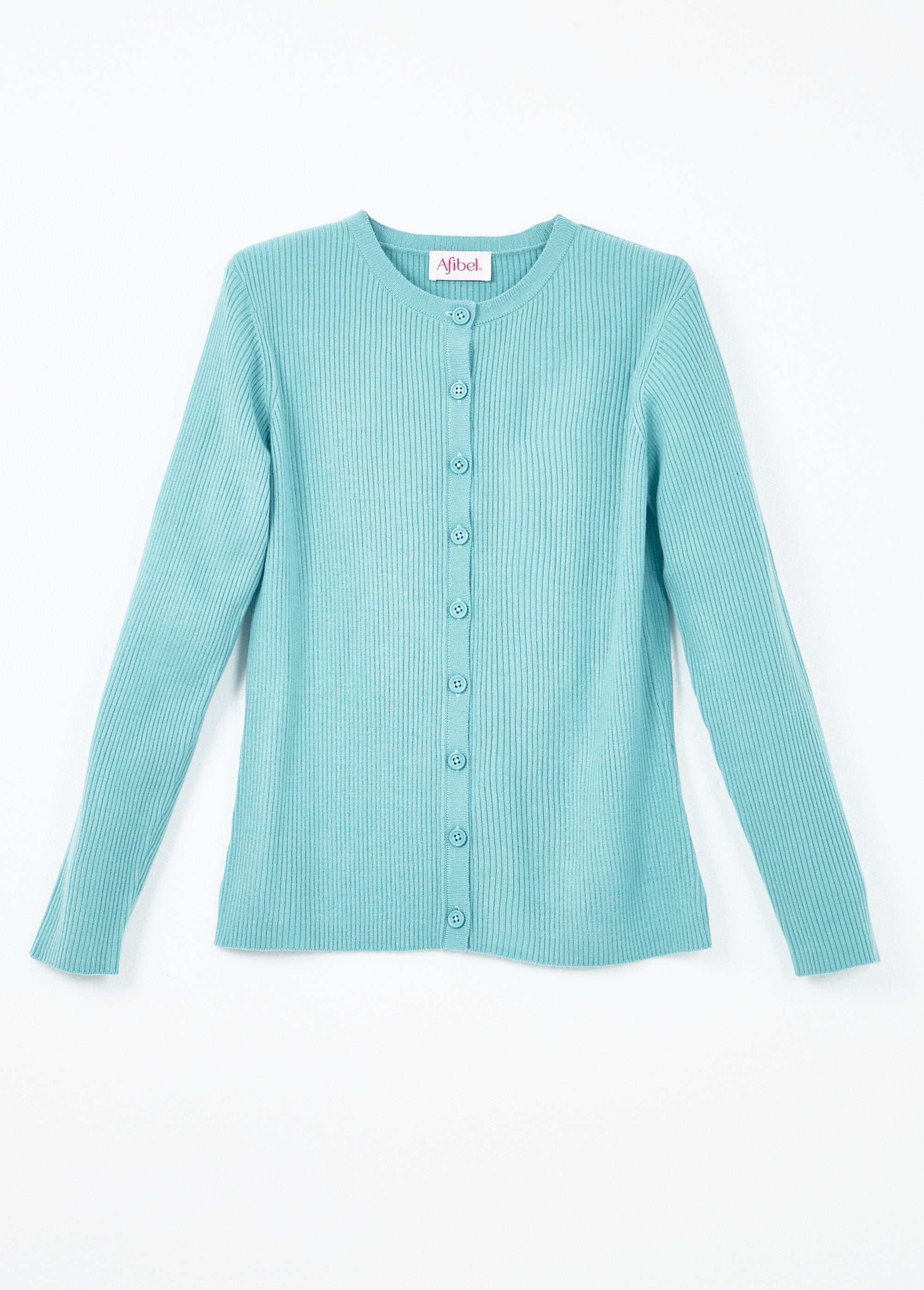 Plain_ribbed_knit_button-front_cardigan_Aqua_AP1_slim