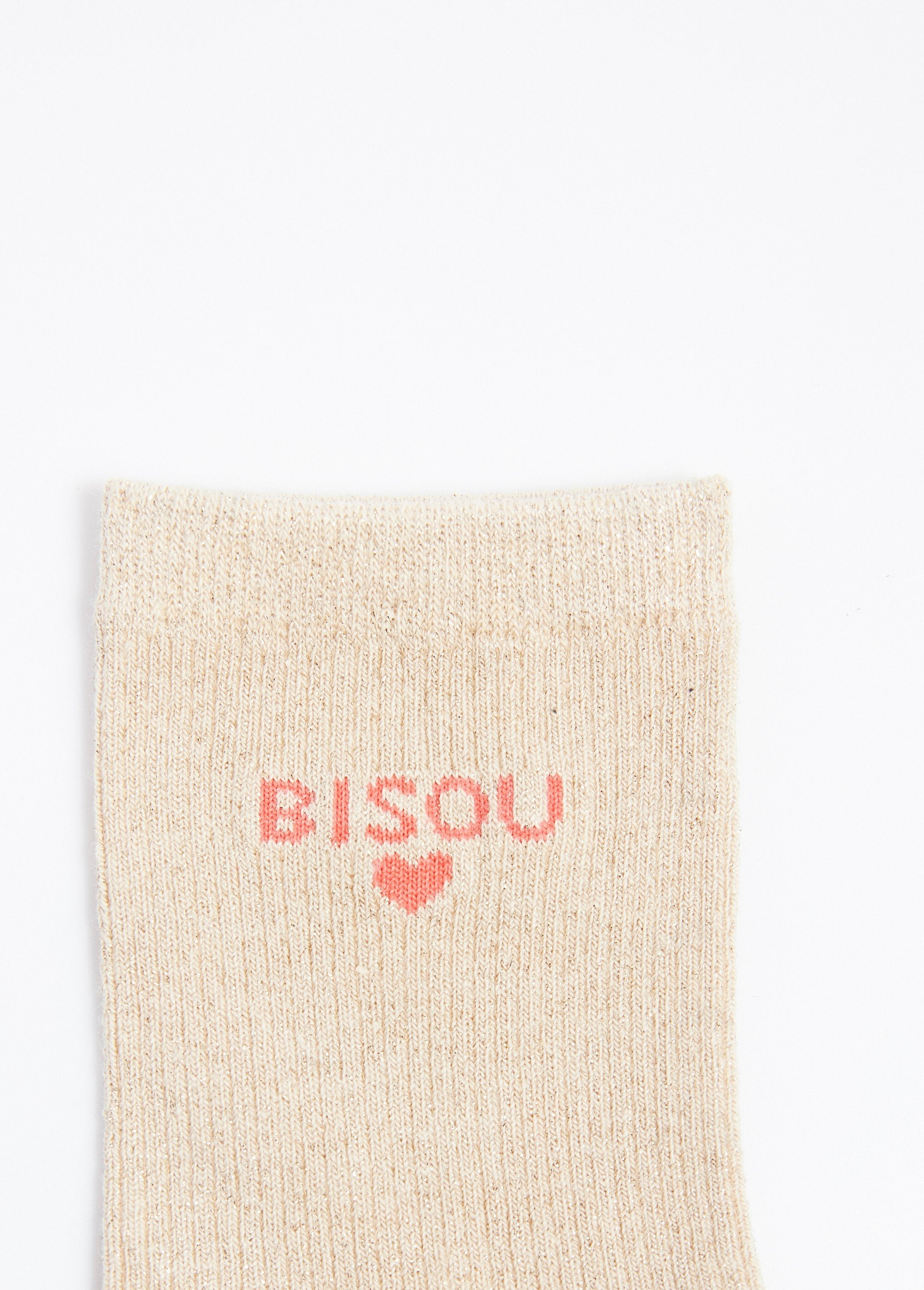 Metallic_thread_socks_with_KISS_message_Beige_DE2_slim