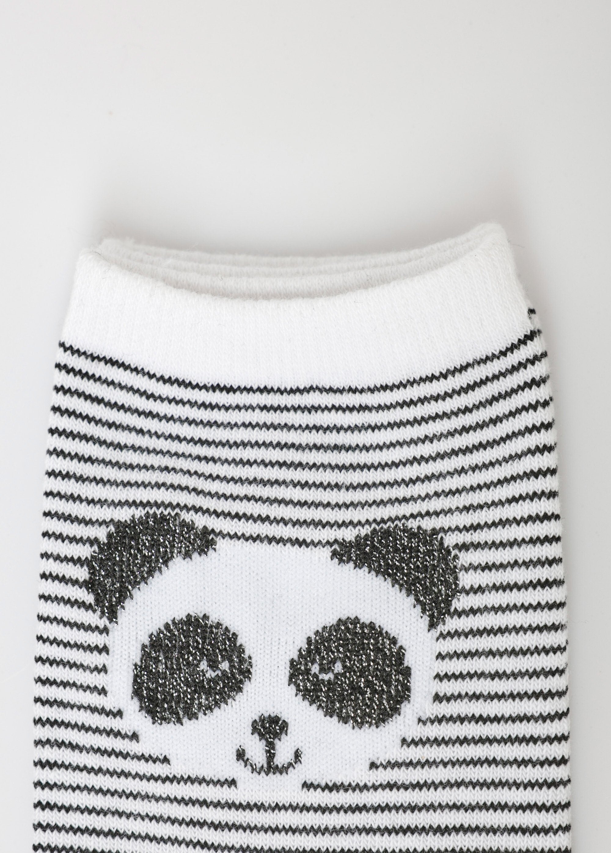 Pack_of_3_socks,_panda_theme_Gray_and_black_DE4_slim