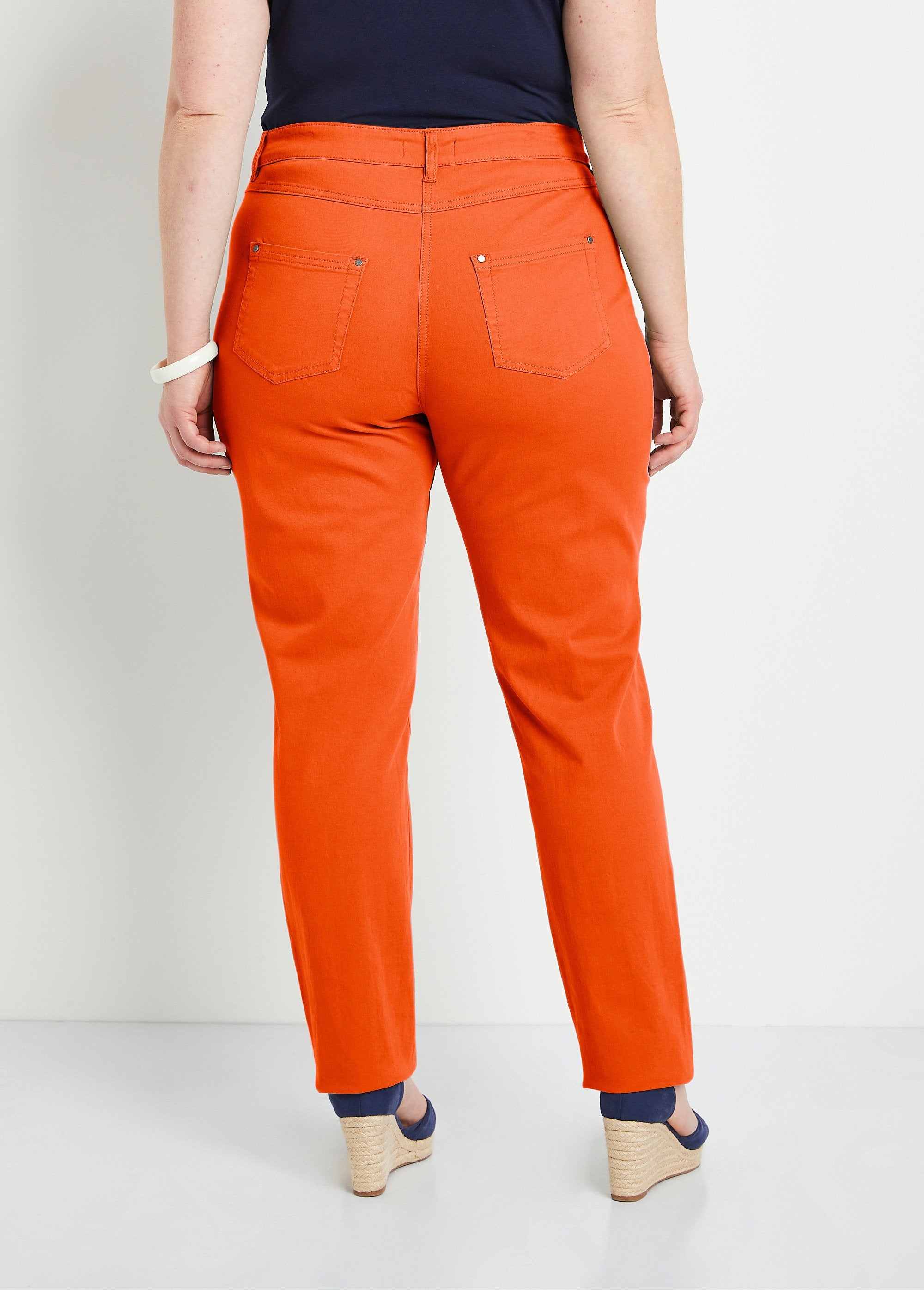 Stretch_cotton_5-pocket_straight_pants_Orange_DO1_curvy