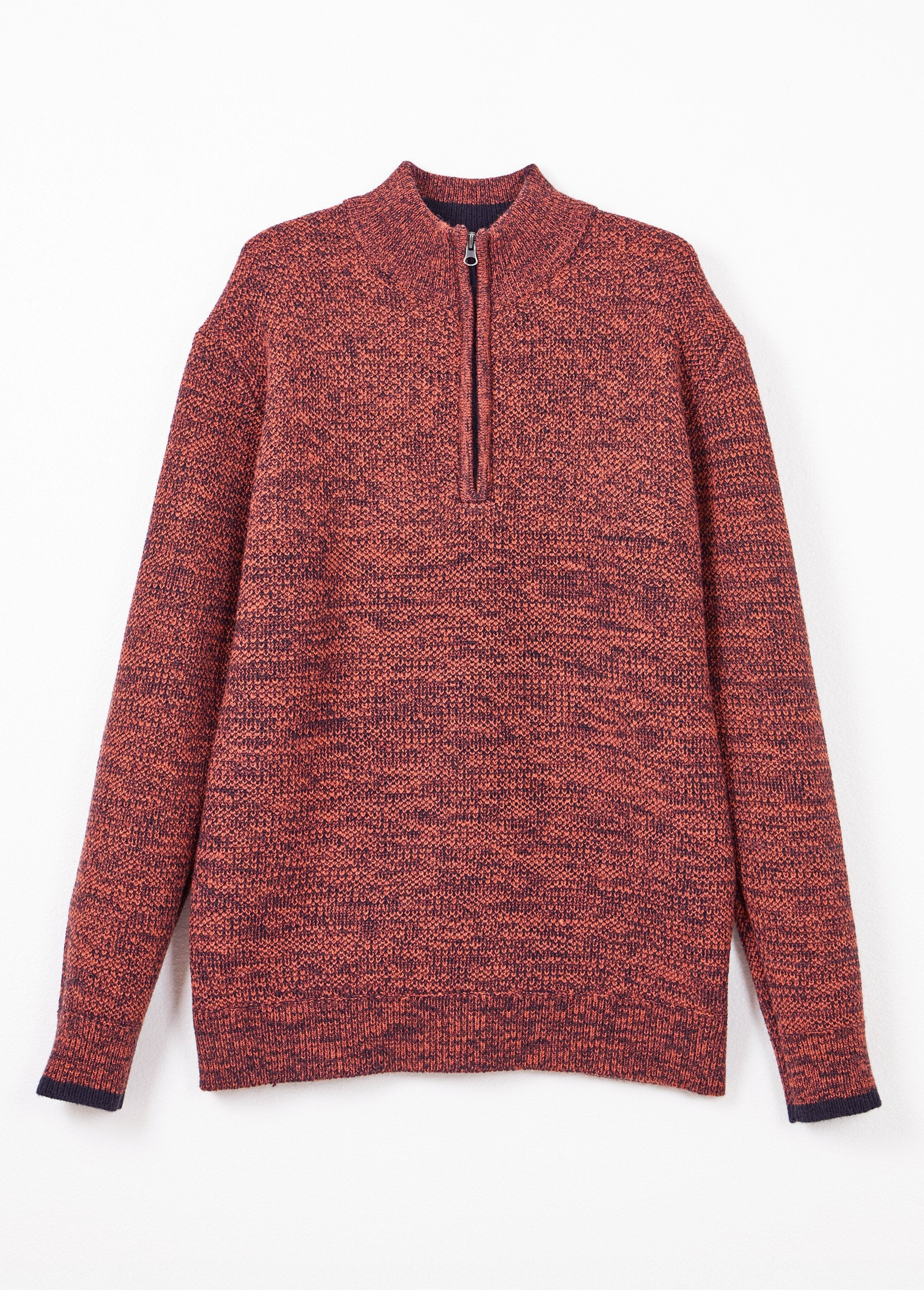High-neck_zipped_sweater_in_heathered_wool_knit_Brick_AP1_slim