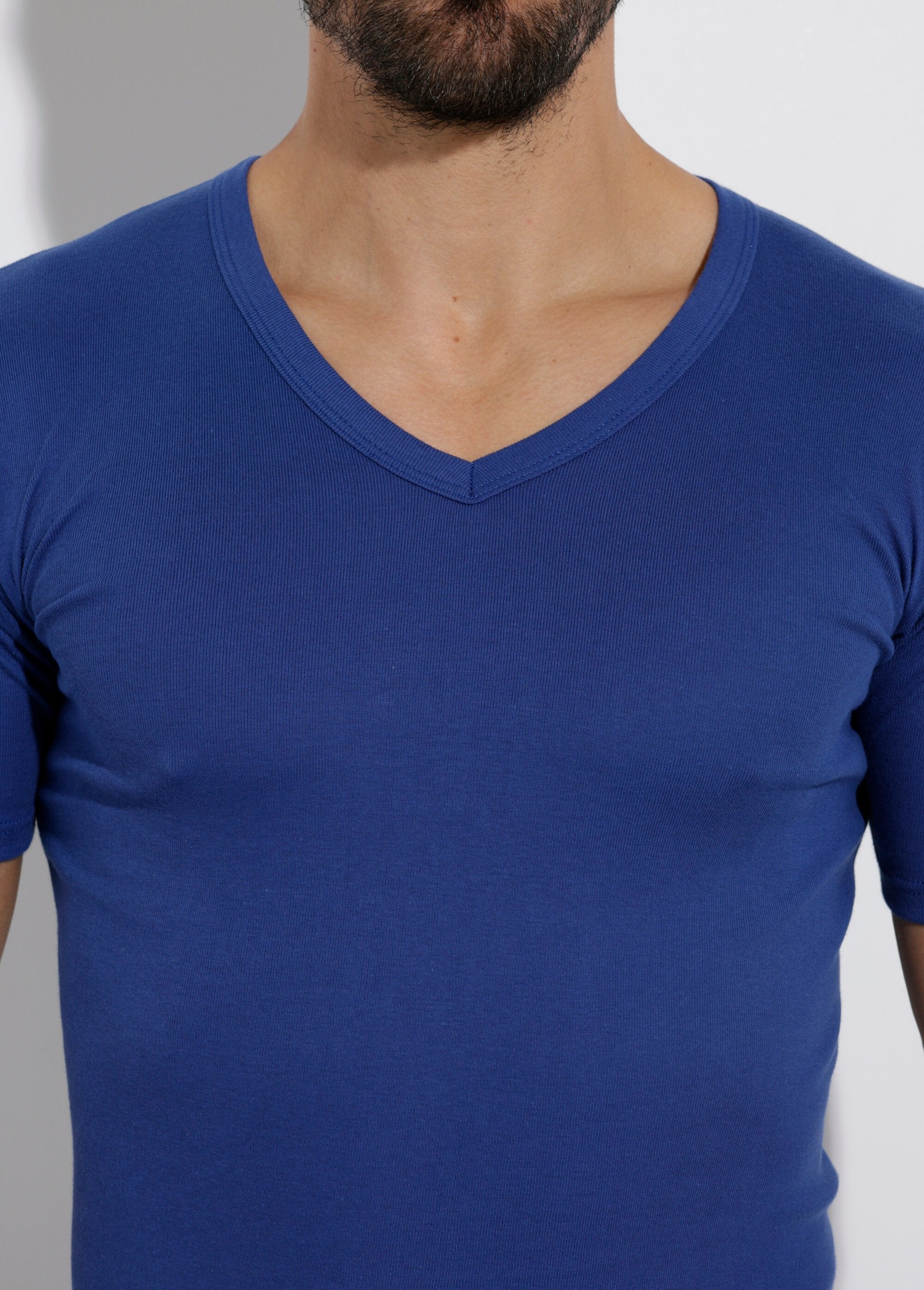 Cotton_V-neck_t-shirt_-_pack_of_2_Indigo_lot_3_DE1_slim