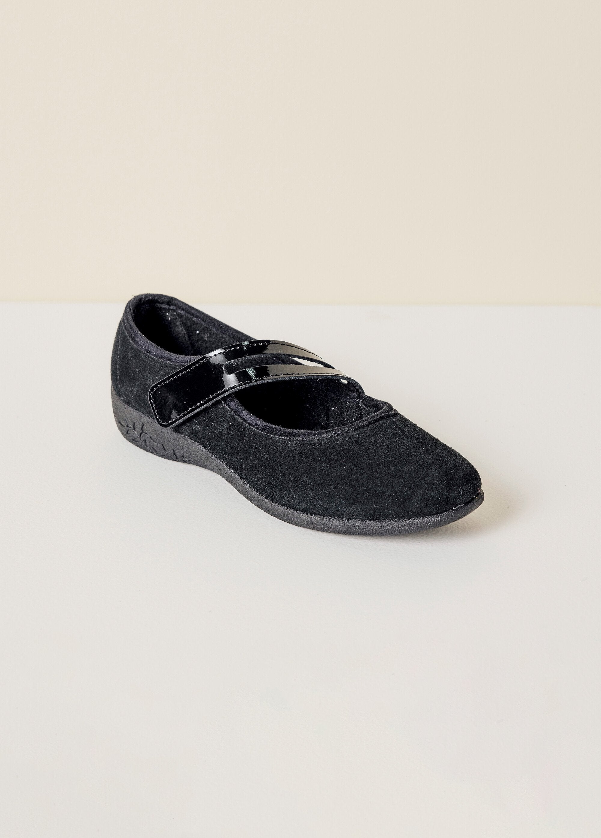 Ballerina_standard_width_suede_leather_Black_FA1_slim