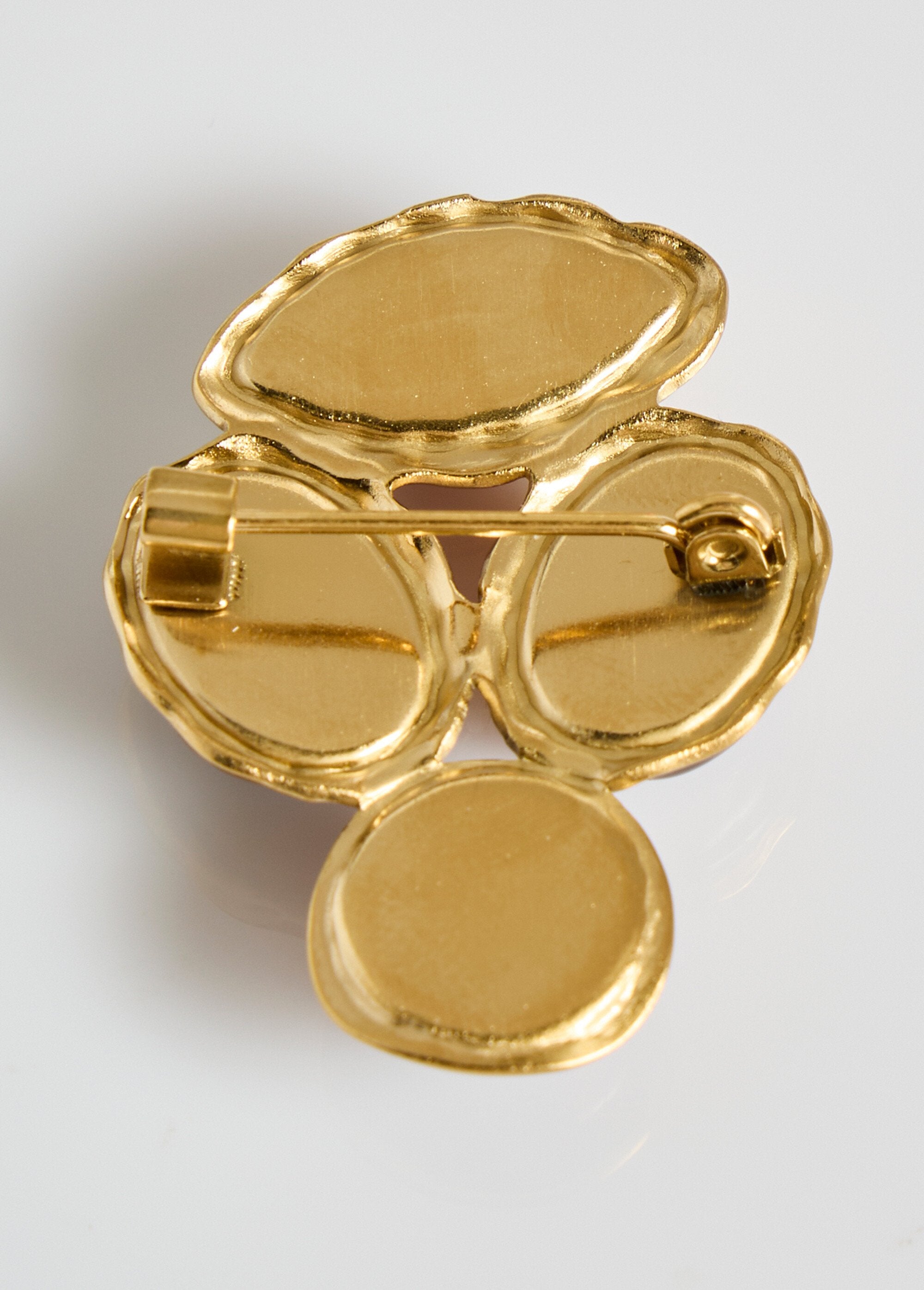 Broche_acier_inox_avec_cabochons_résine_Marron_DO1_slim