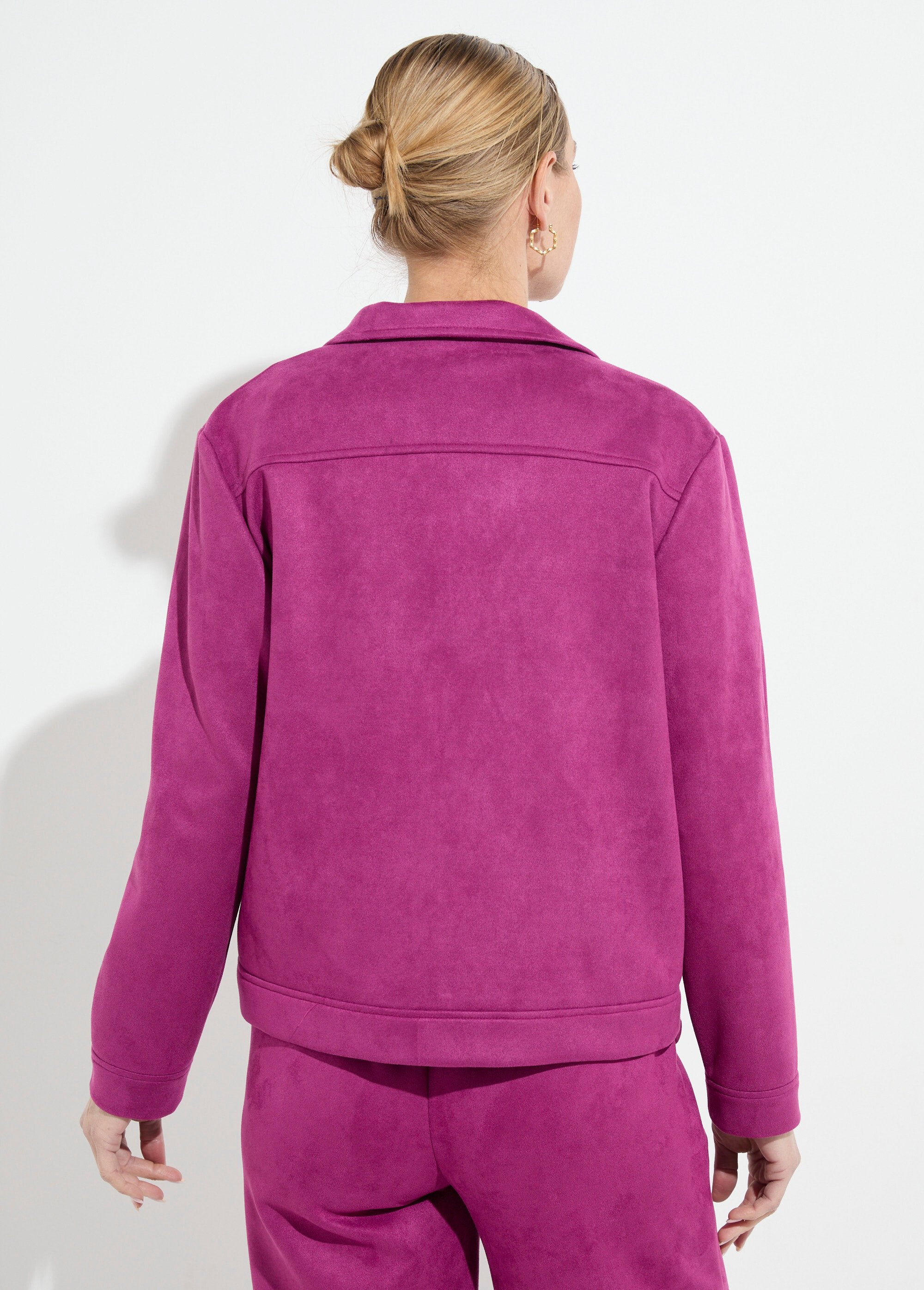 Blouson_boutonné_tissu_suédé_col_cranté_Cassis_DO1_slim