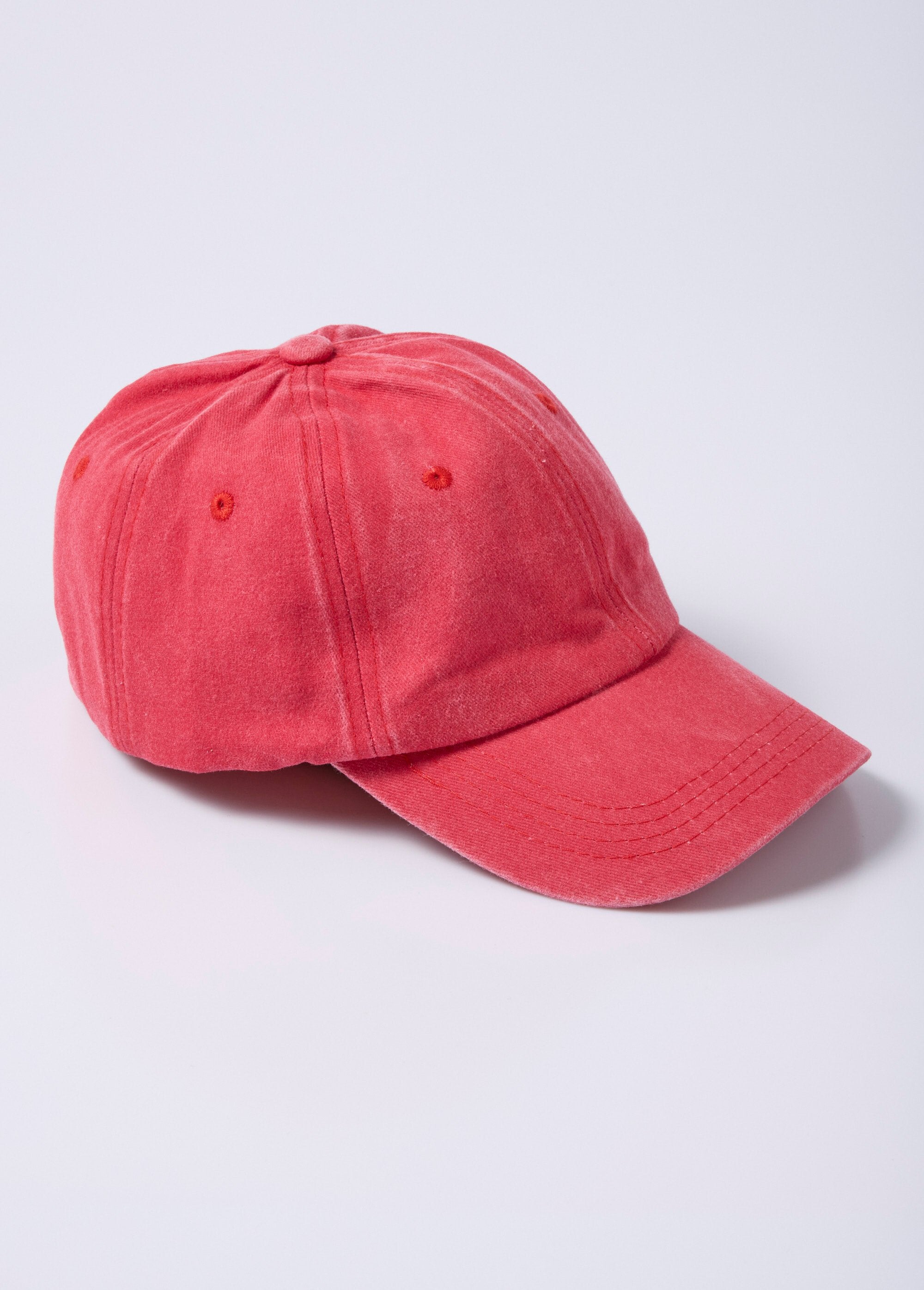 Men's_cap_in_colored_denim_canvas_Red_FA1_slim