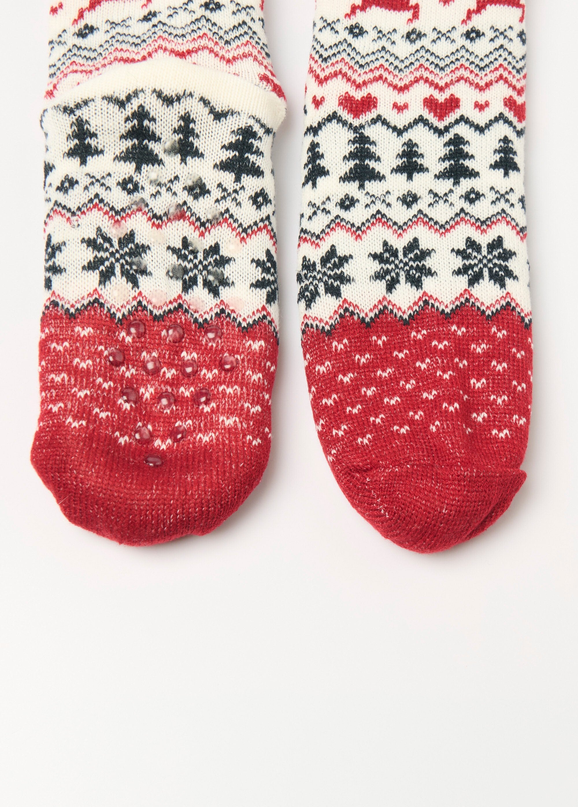 Chaussettes_chaudes_intérieur_polaire_Bordeaux_DE2_slim