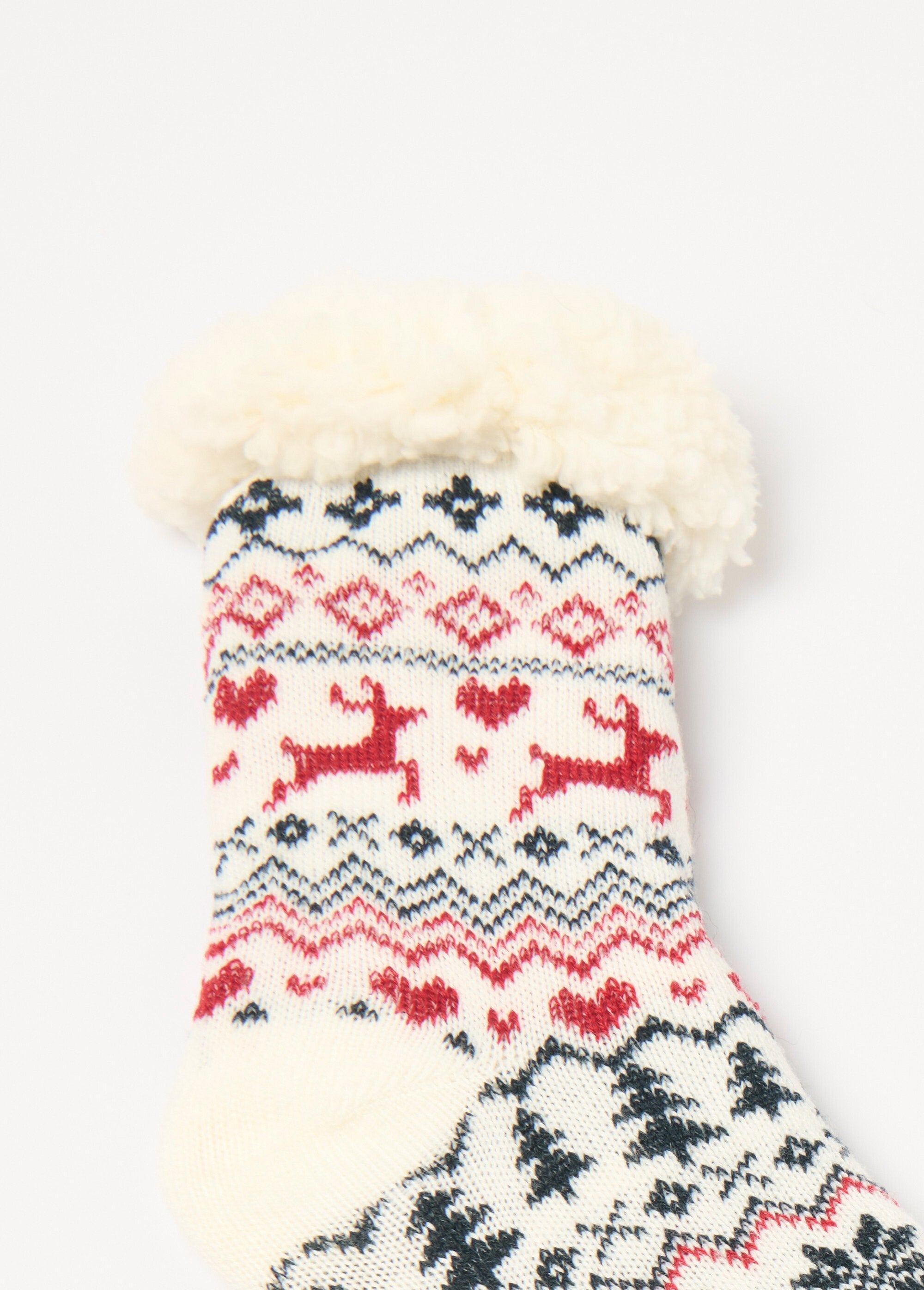 Chaussettes_chaudes_intérieur_polaire_Bordeaux_DE3_slim