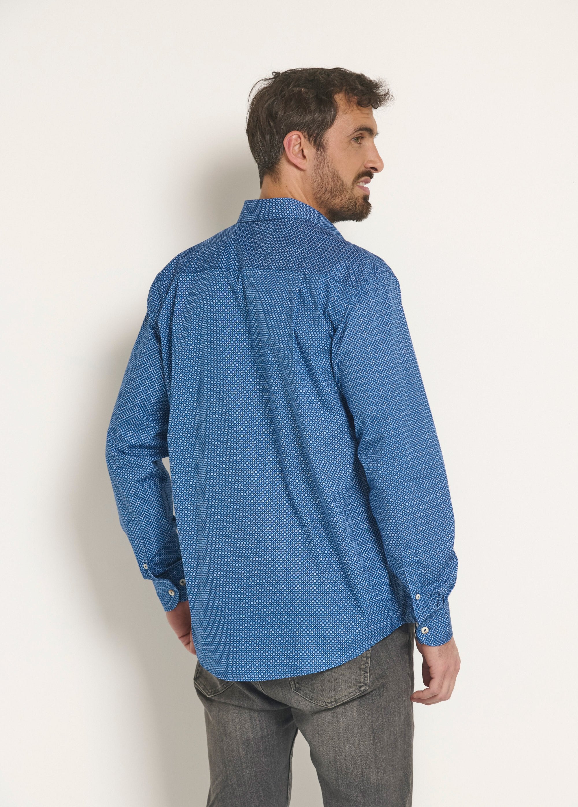 Long_sleeve_cotton_fancy_shirt_Blue_DO1_slim