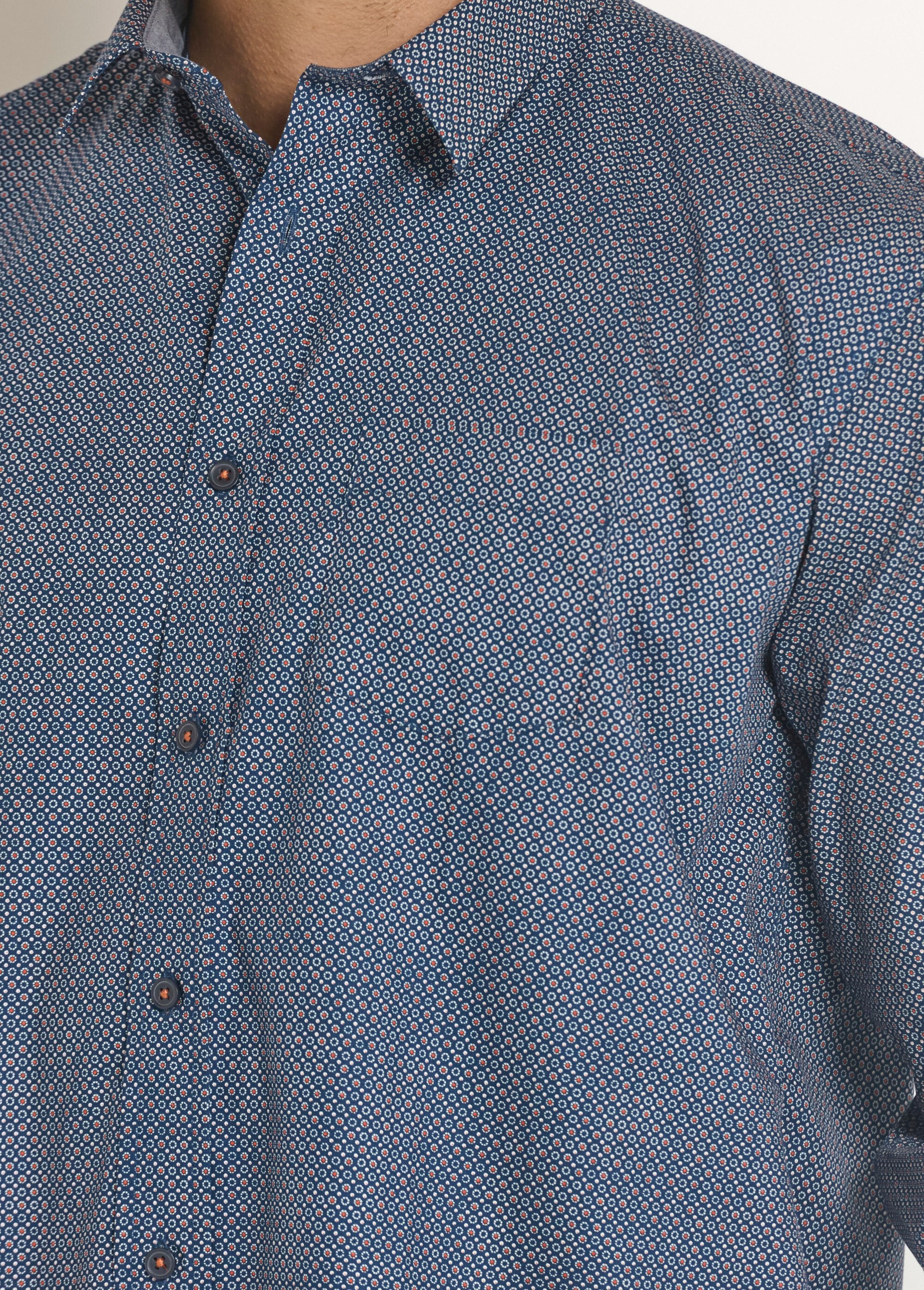 Long_sleeve_shirt_with_micro_pattern_Marine_DE1_slim