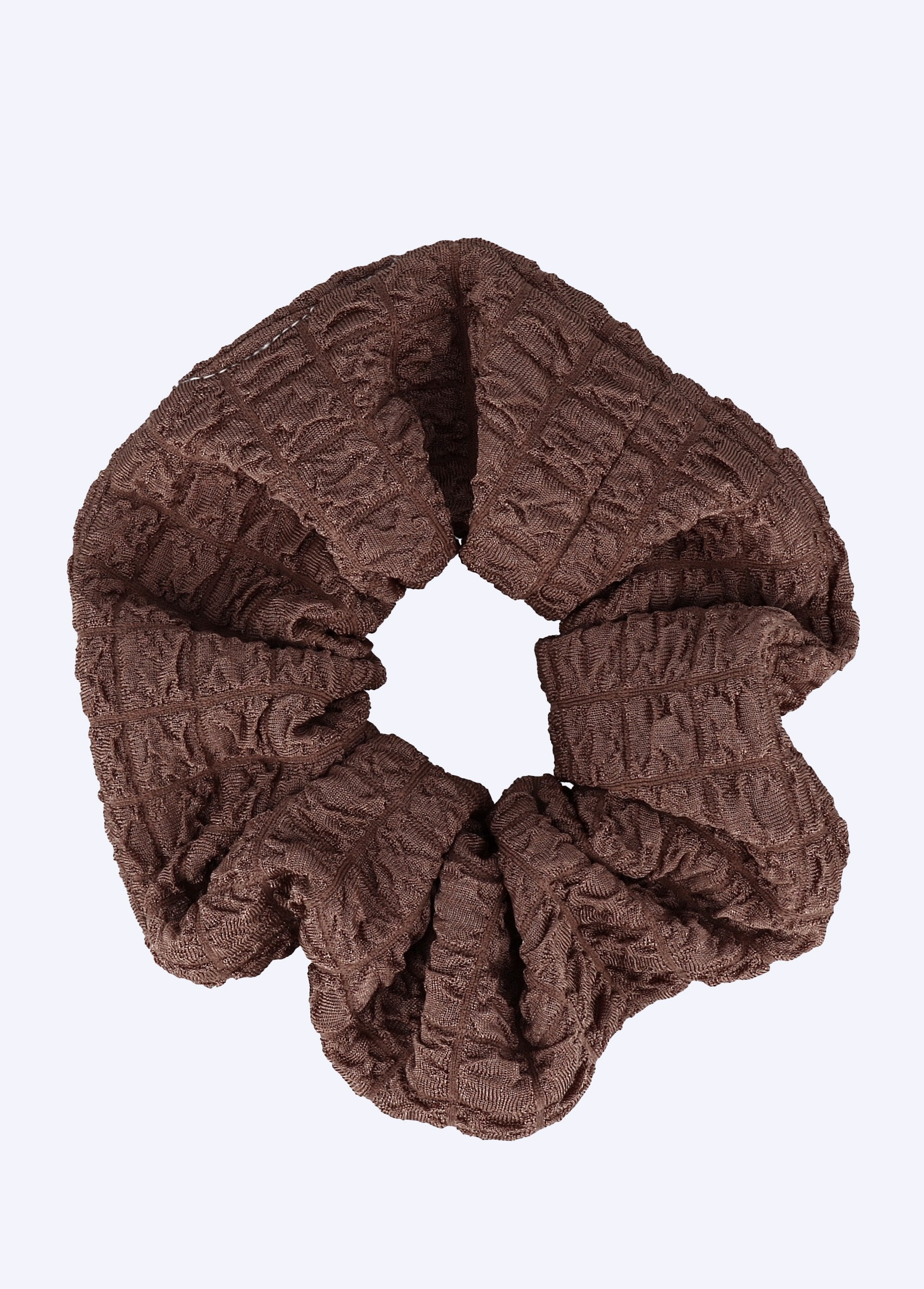 Hair_scrunchie,_crinkled_knit_Brown_FA1_slim