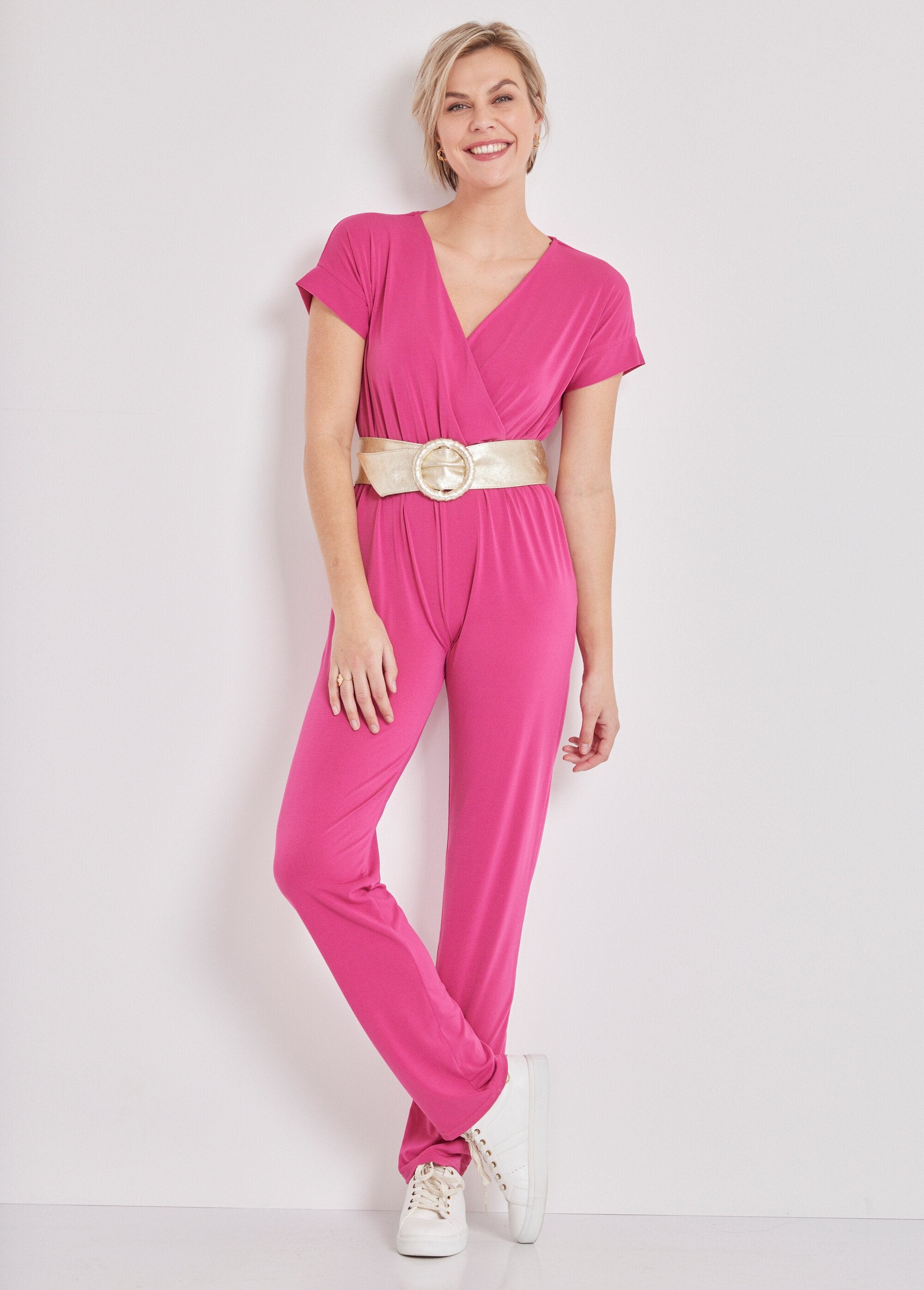 Combinaison_pantalon_maille_extensible_Fuchsia_SF1_slim