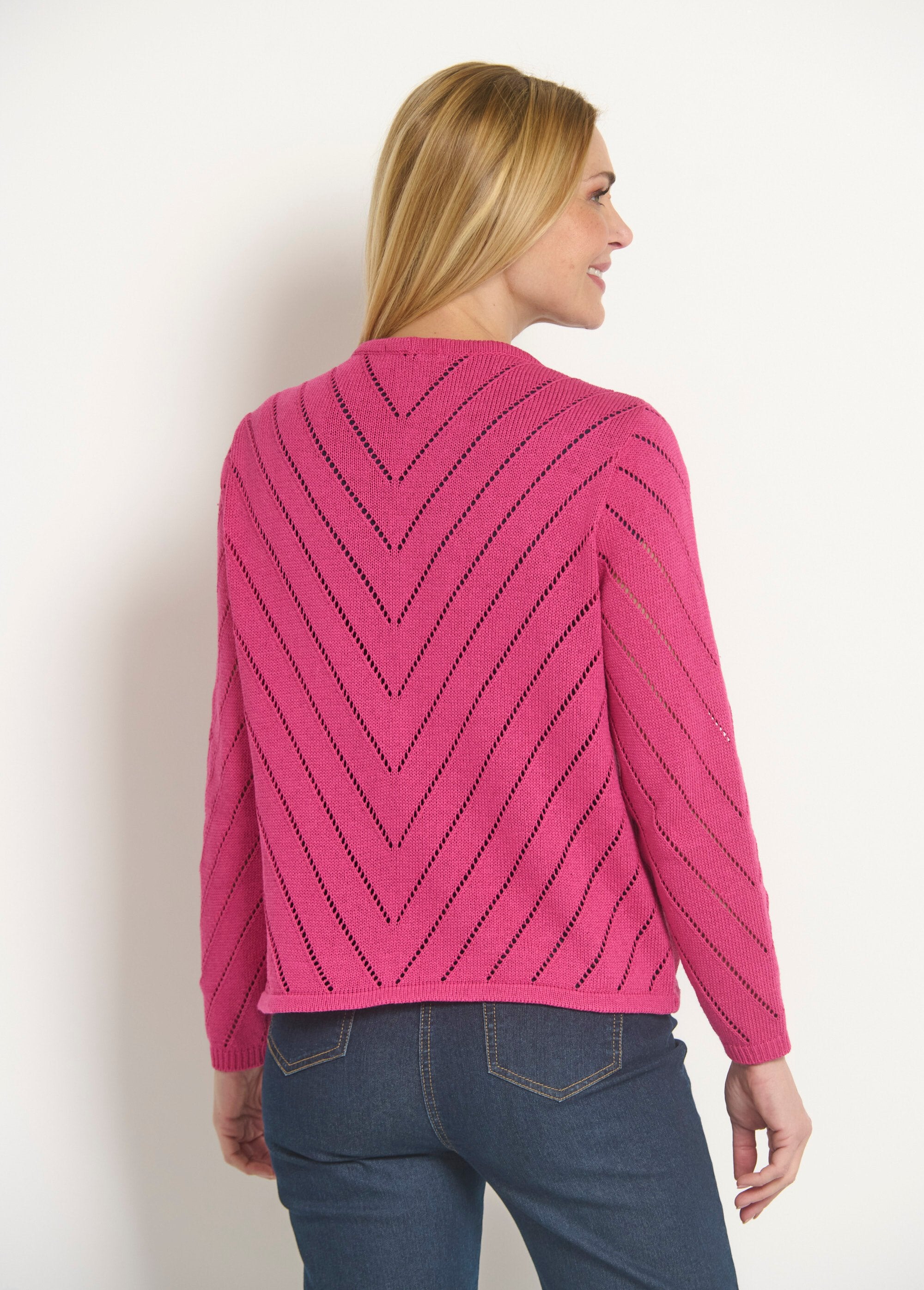 Fine_openwork_cotton_bolero_vest_Cassis_DO1_slim