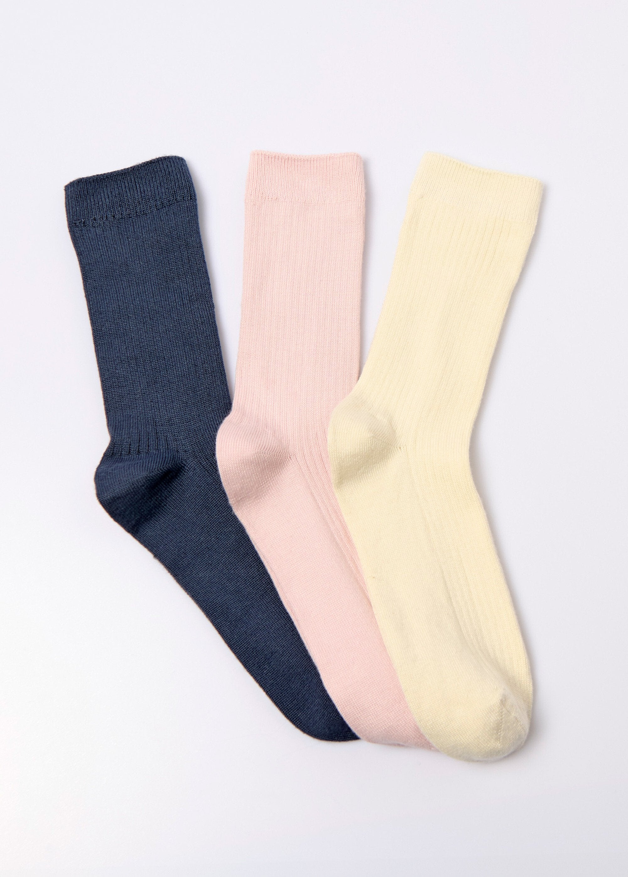 Lot_de_3_Chaussettes_fines_à_côtes_assorties_Rose_lot_3_FA1_slim