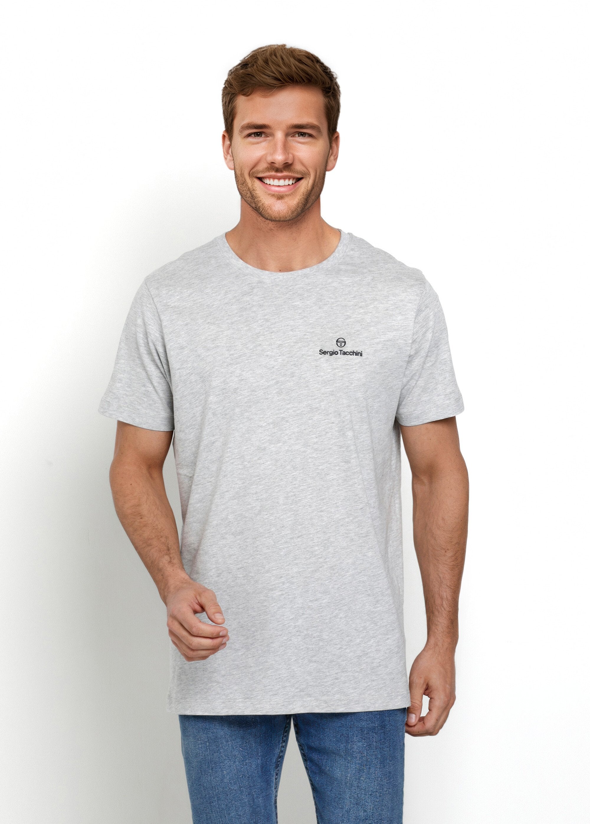 Short-sleeved_round-neck_T-shirt,_heathered_Gray_FA1_slim