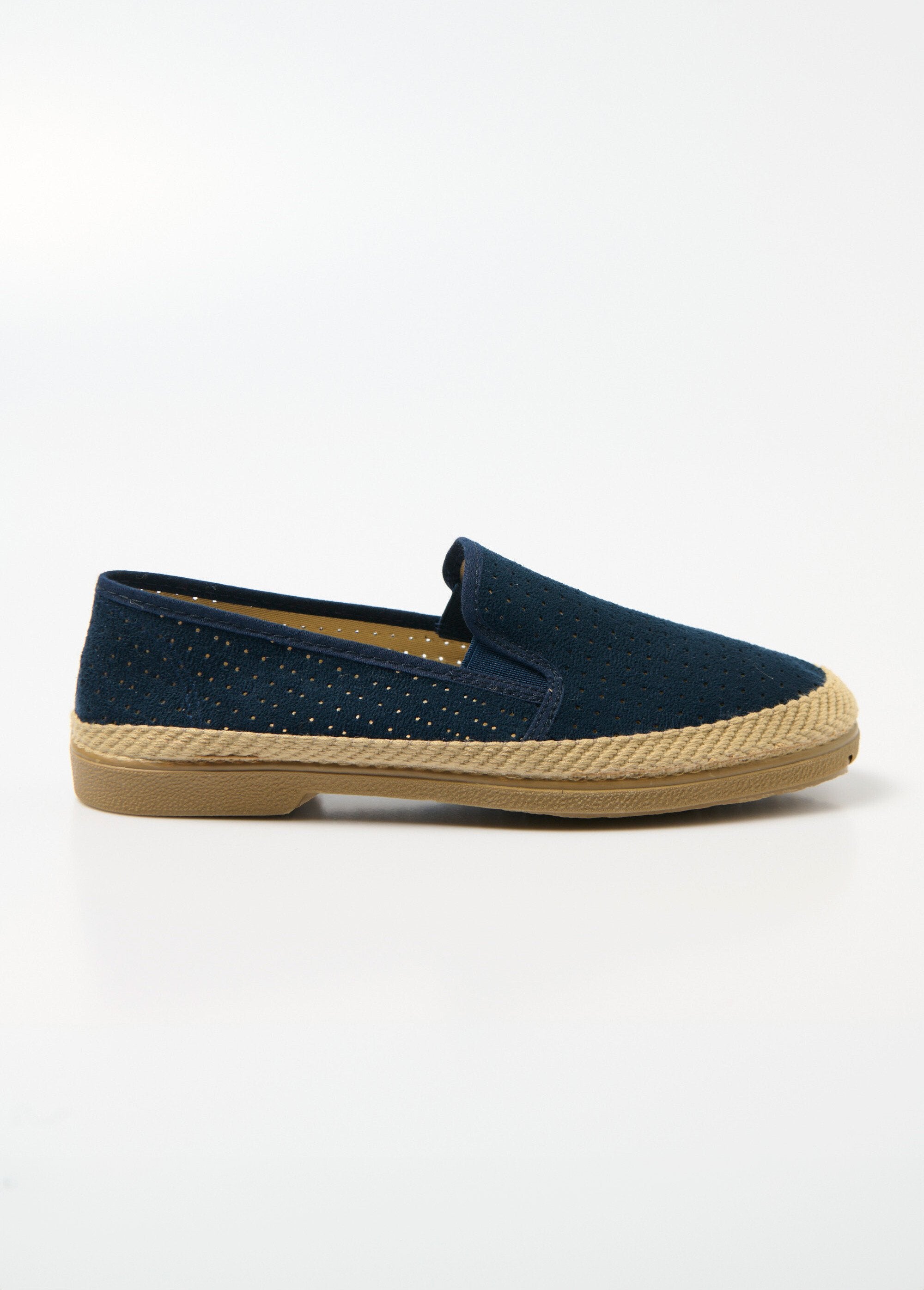 Elasticated_perforated_canvas_loafers_Marine_DR1_slim