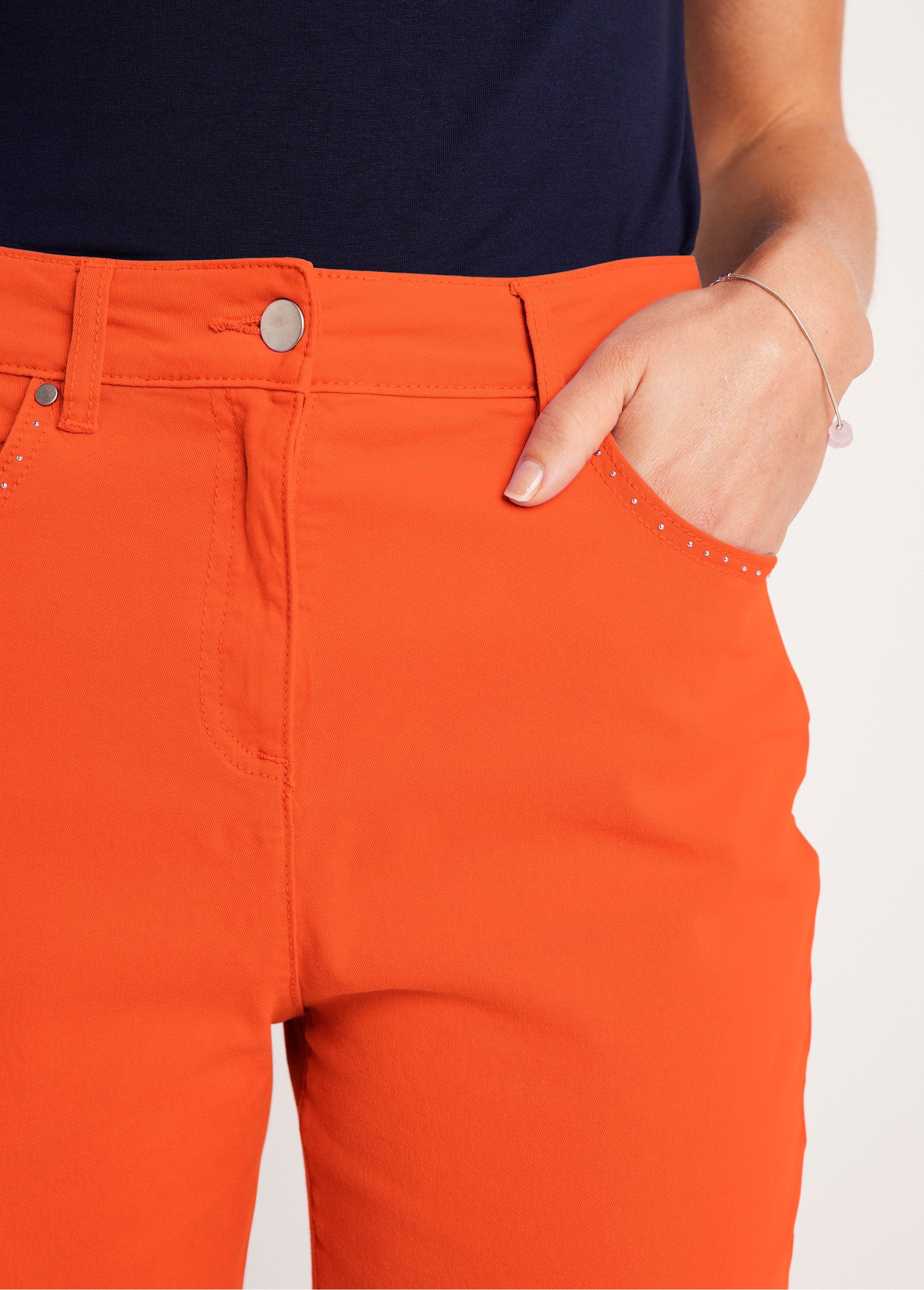 Stretch_cotton_5-pocket_straight_pants_Orange_DE2_slim