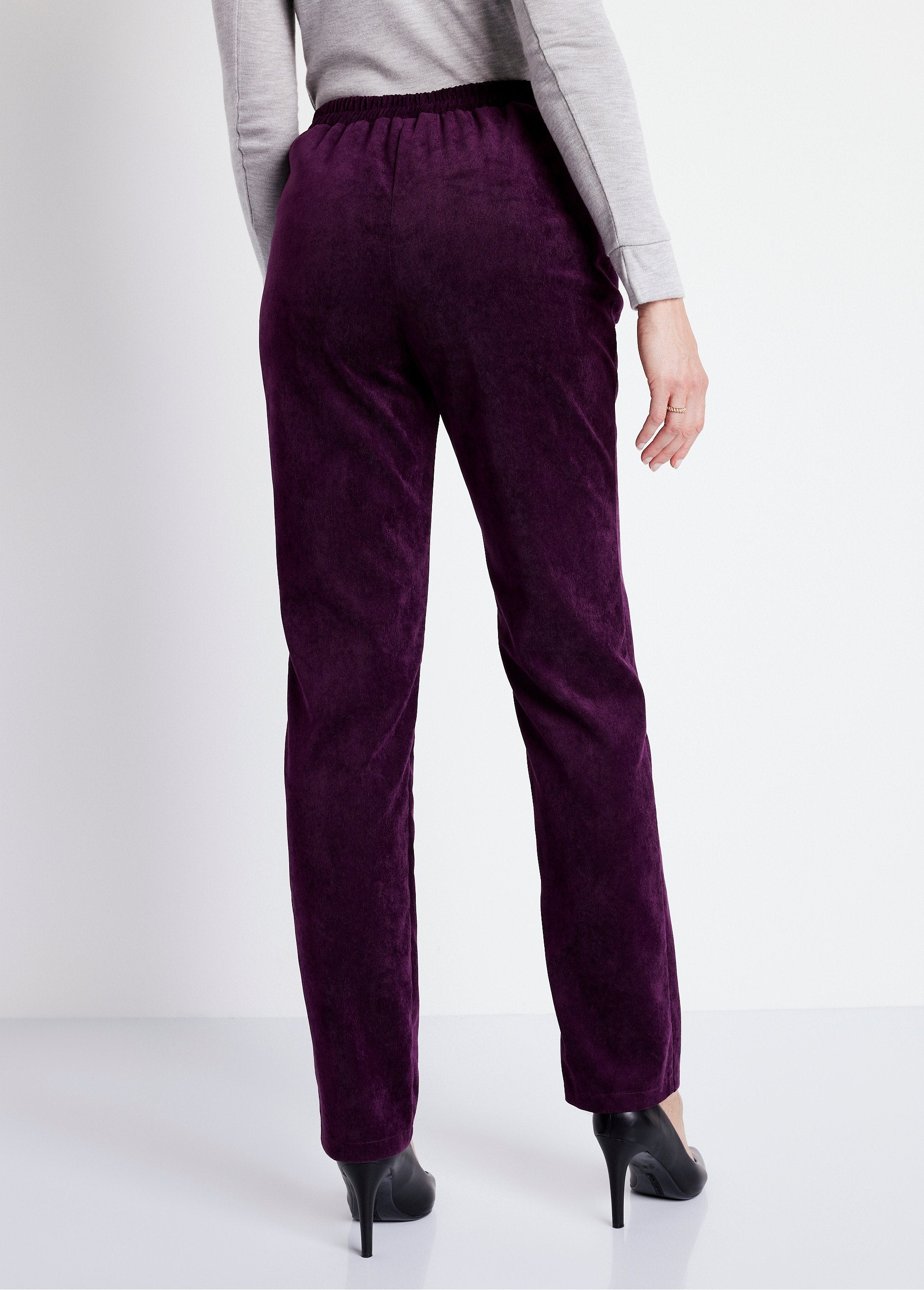 Straight_pants_with_elasticated_waist_and_milleraies_velvet_Plum_DO1_slim