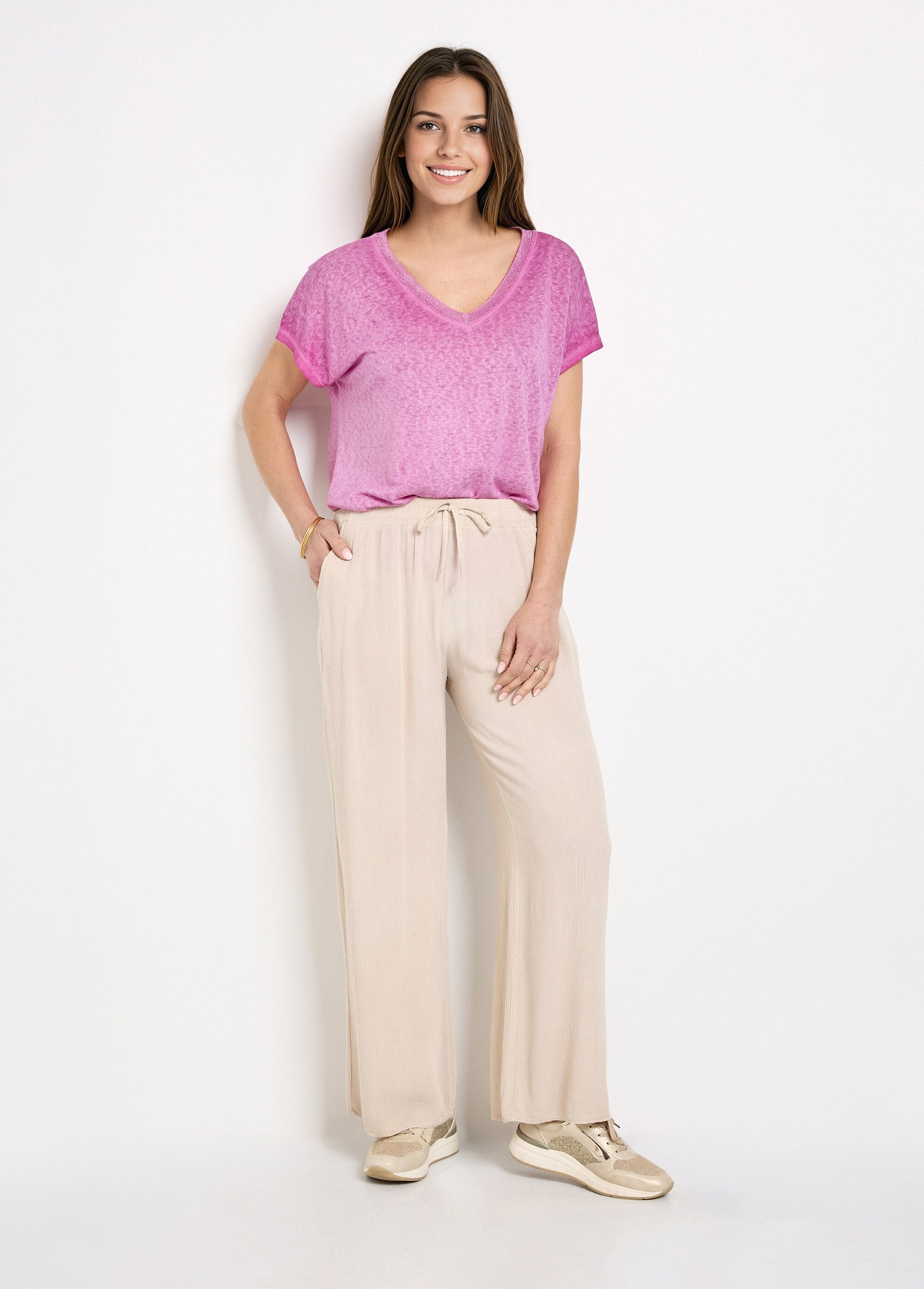 Wide_flowing_pants_with_elasticated_waist_Beige_SF1_slim