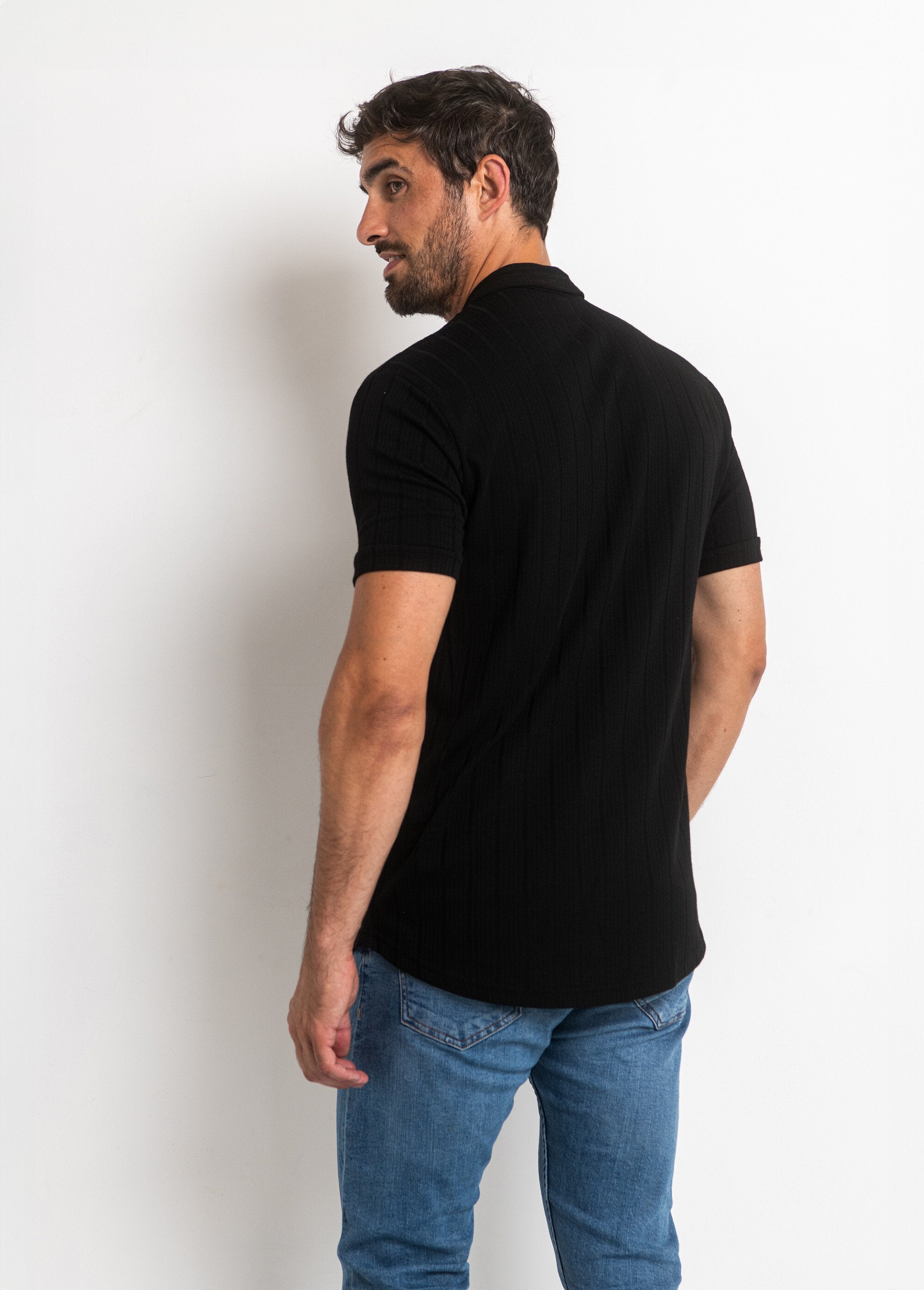 Ribbed_knit_polo_shirt_style_Black_DO1_slim