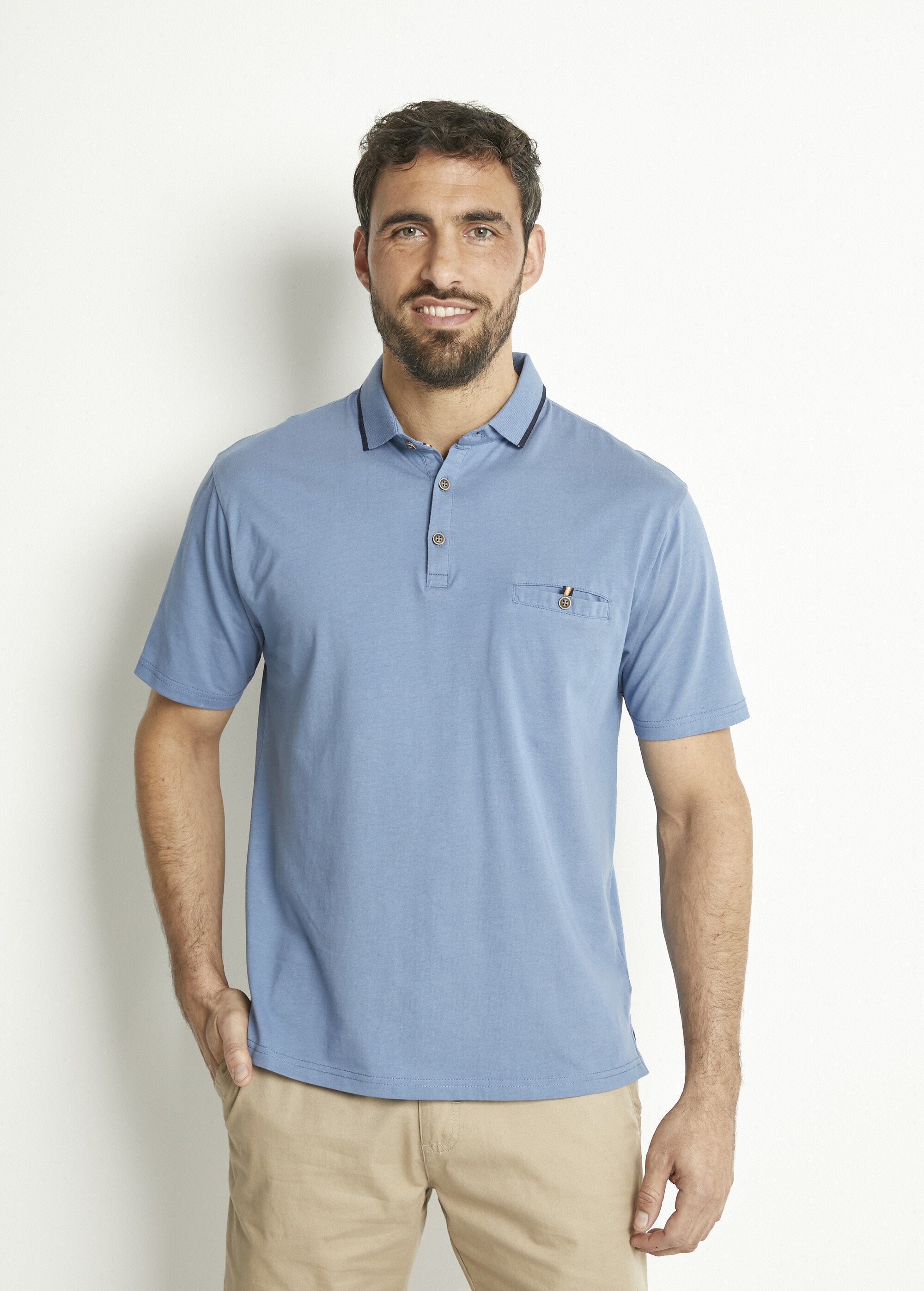 Plain_jersey_knit_polo_shirt_with_two-tone_cotton_collar_Indigo_FA1_slim