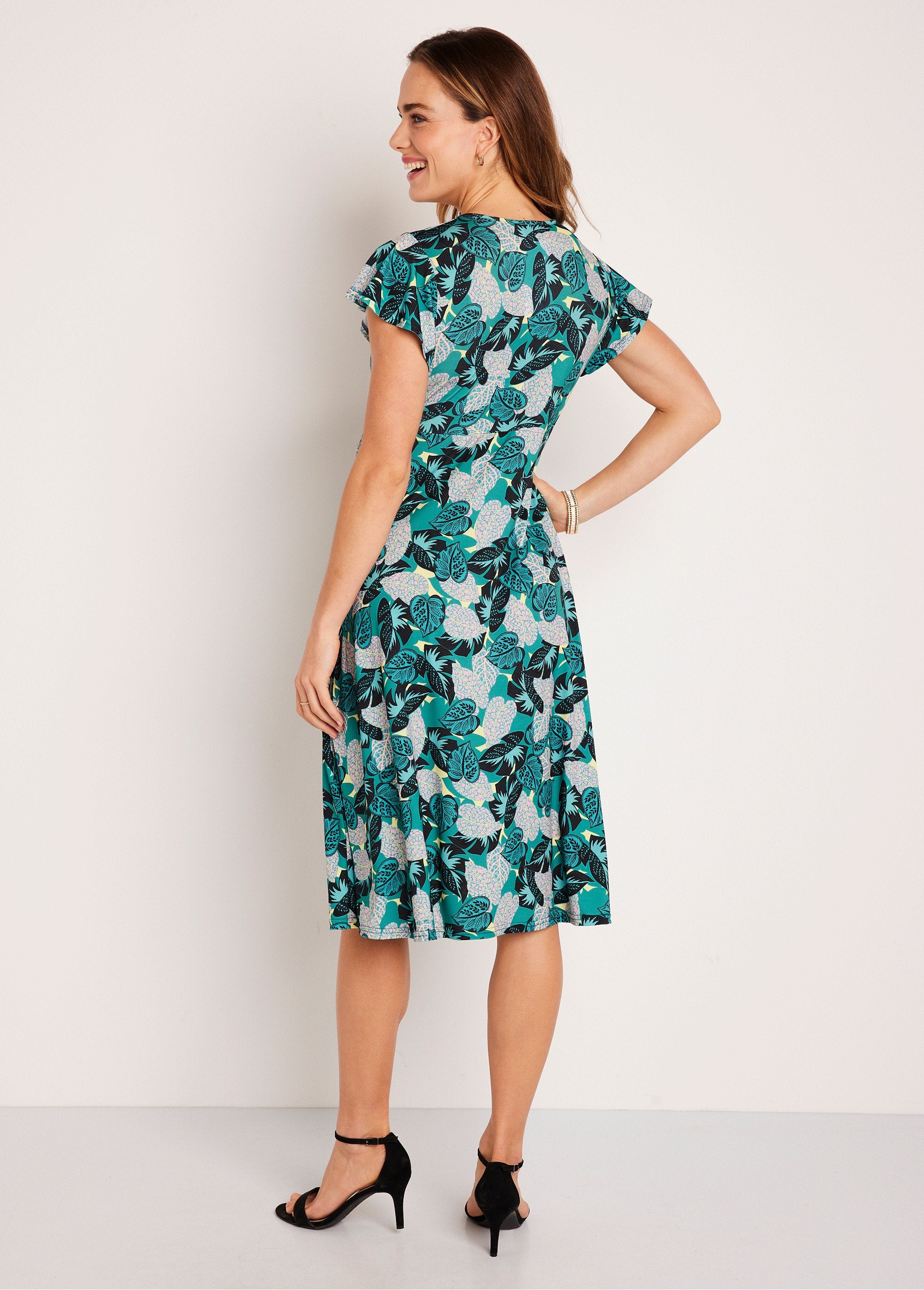 Short_wrap-over_dress_with_plant_motif_Green_and_pink_DO1_slim