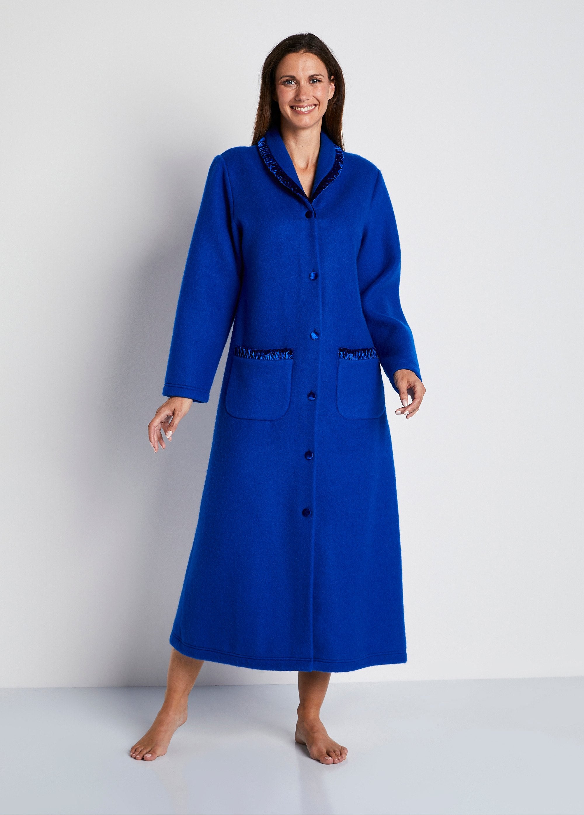 Courtelle®_long_fleece_dressing_gown_Blue_FA1_slim