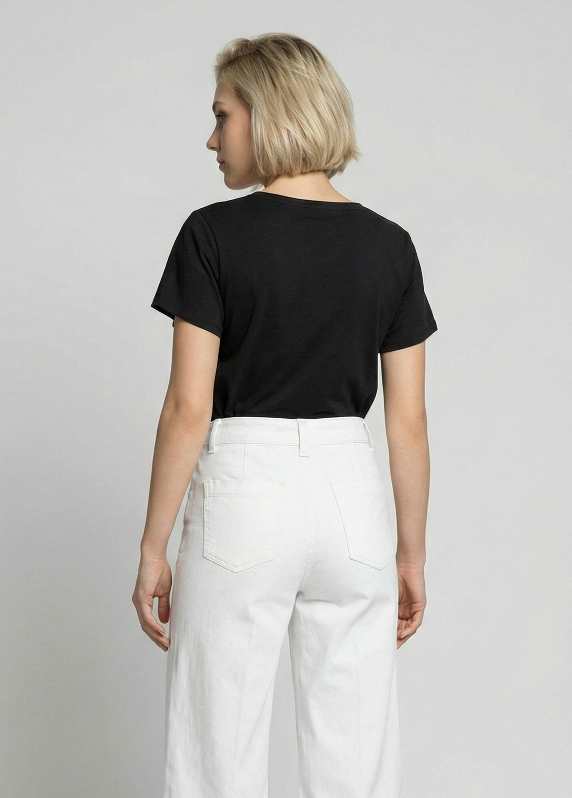 T-shirt_col_V_jersey_cotelé,_Essentiel_Noir_DO1_slim