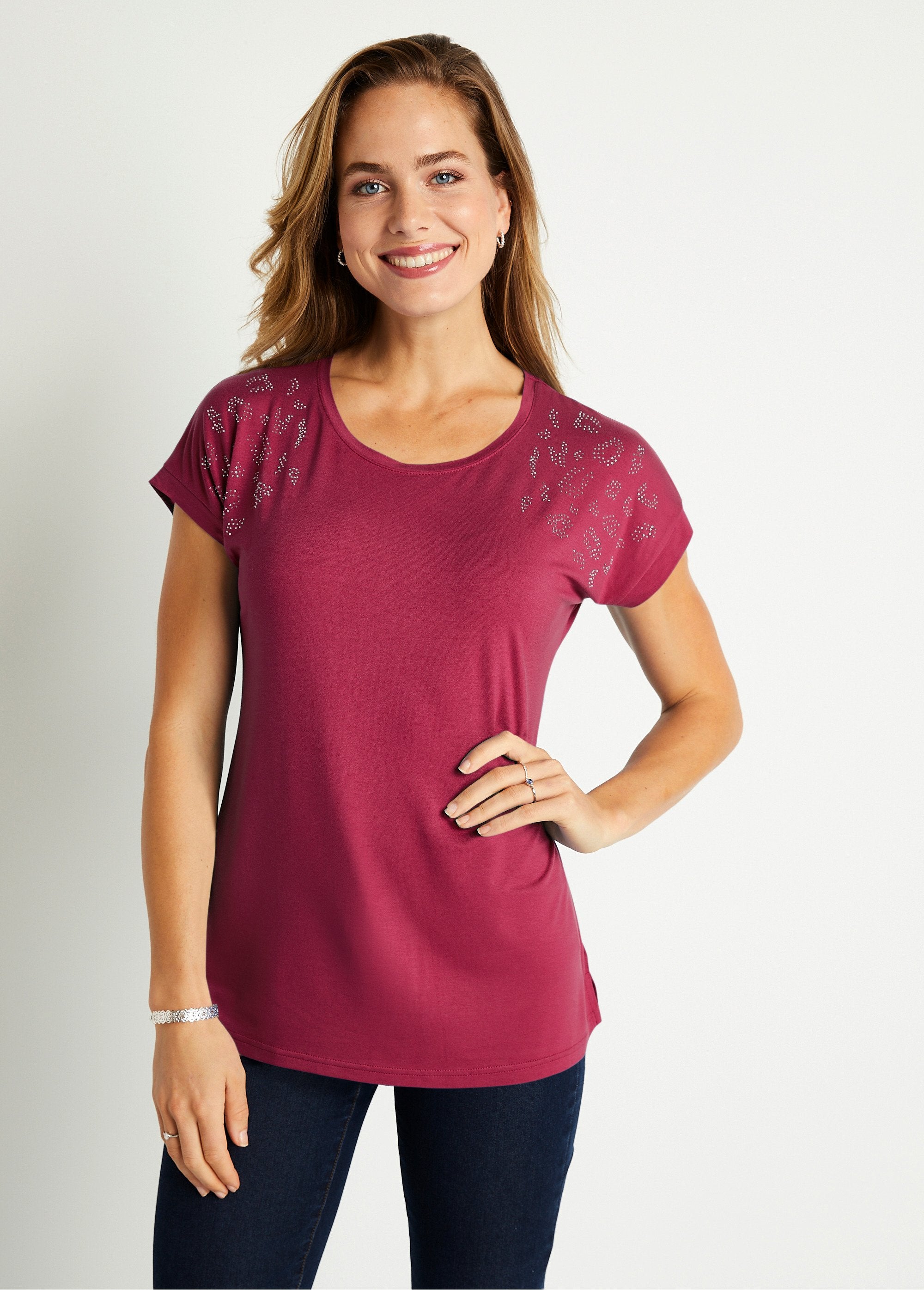 Long_plain_short-sleeved_t-shirt_Fuchsia_FA1_slim