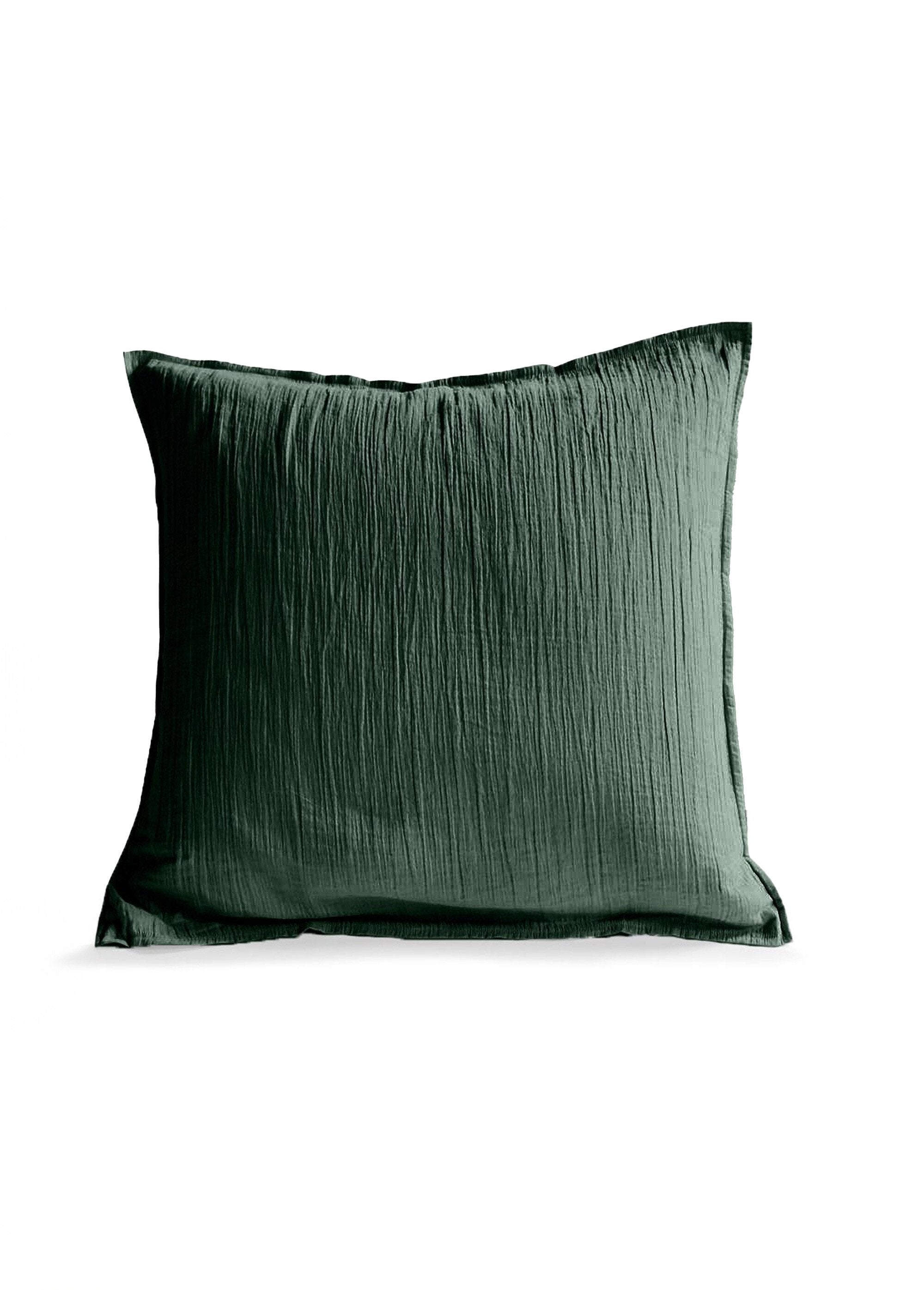 Plain_cotton_gauze_pillowcase_GAZE_Pine_green_FA1_slim