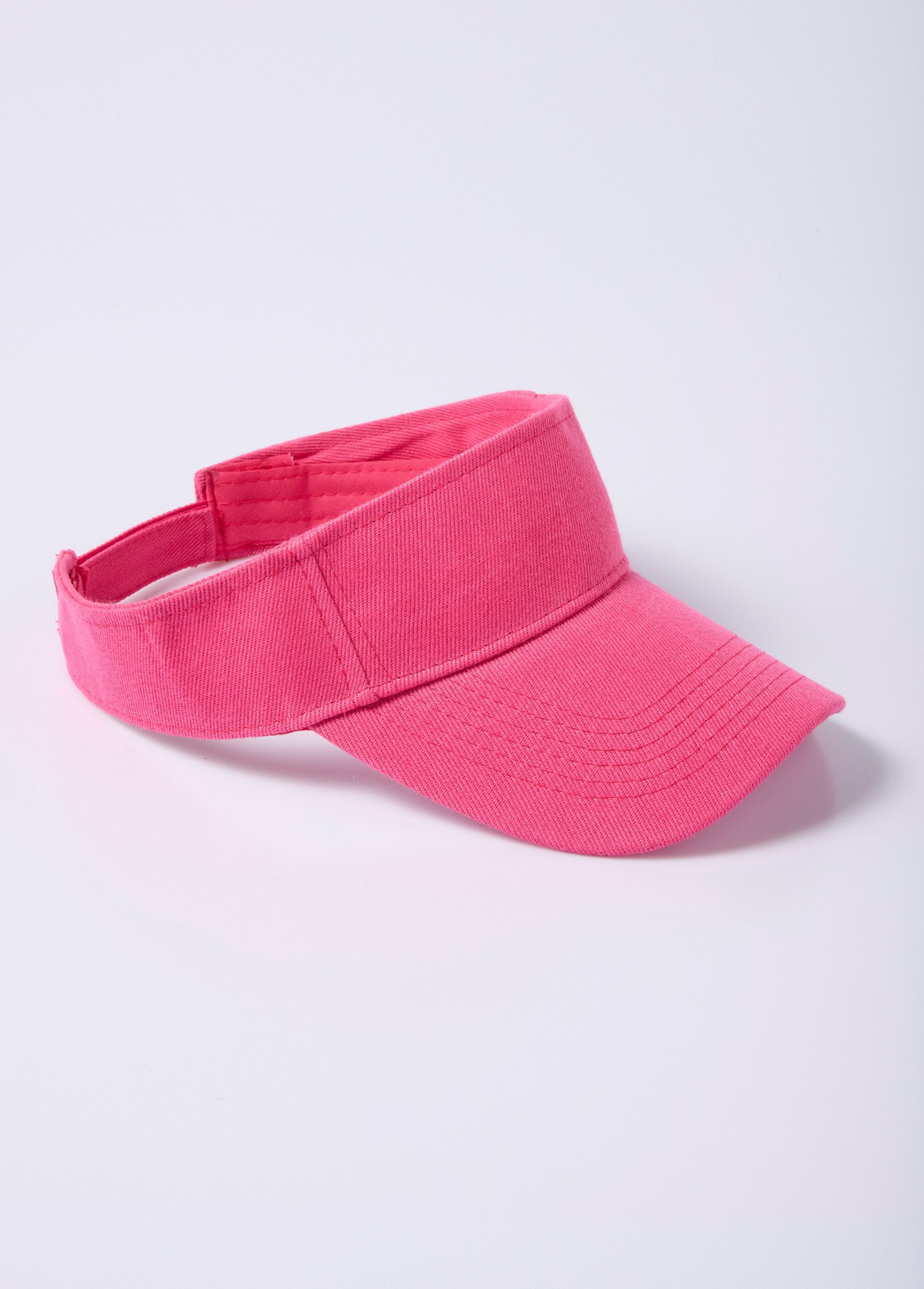 Visière_en_toile_denim_colorée_Fuchsia_FA1_slim